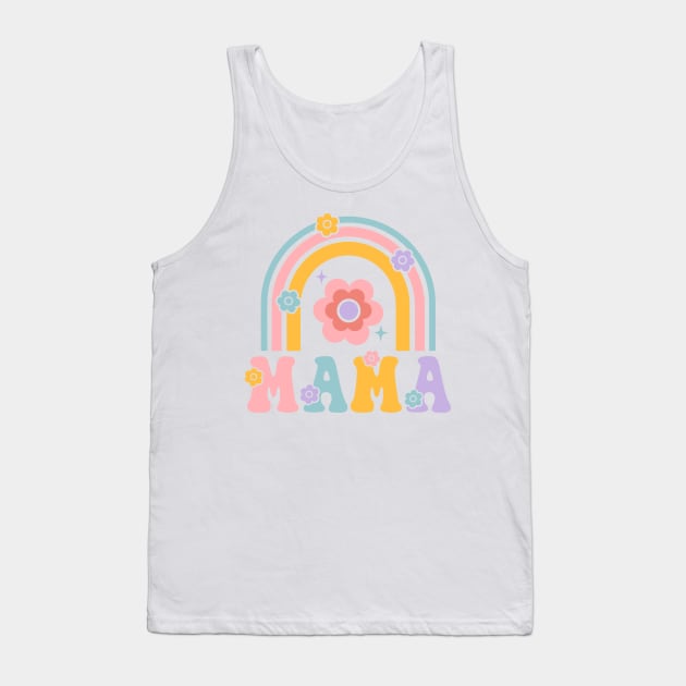 Mama; mother; mum; mom; gift; mother's day; love; rainbow; cute; pretty; pastels; flowers; gift for mom; gift for mum; gift for mother; super cute; Tank Top by Be my good time